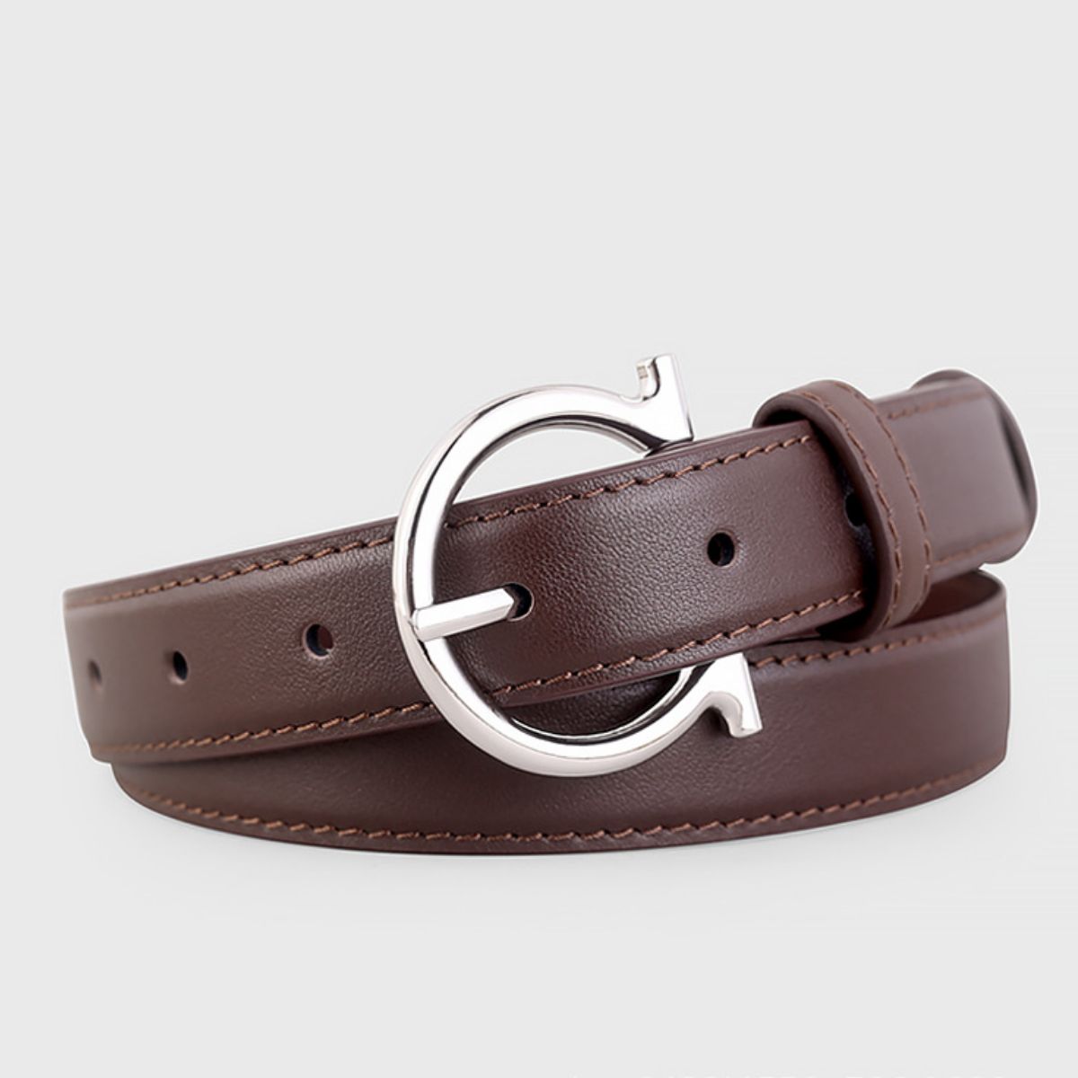 Buckle Leather Belt — view 5