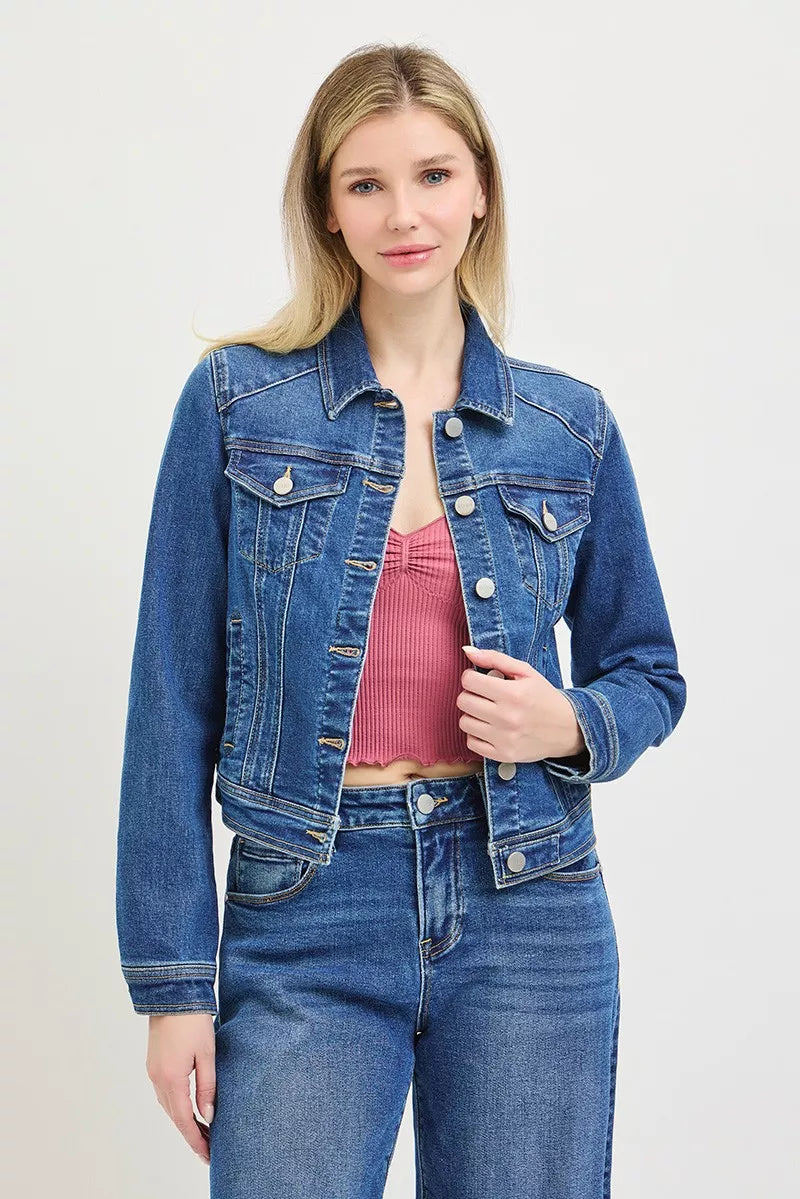 RISEN Fitted Denim Jacket — view 2