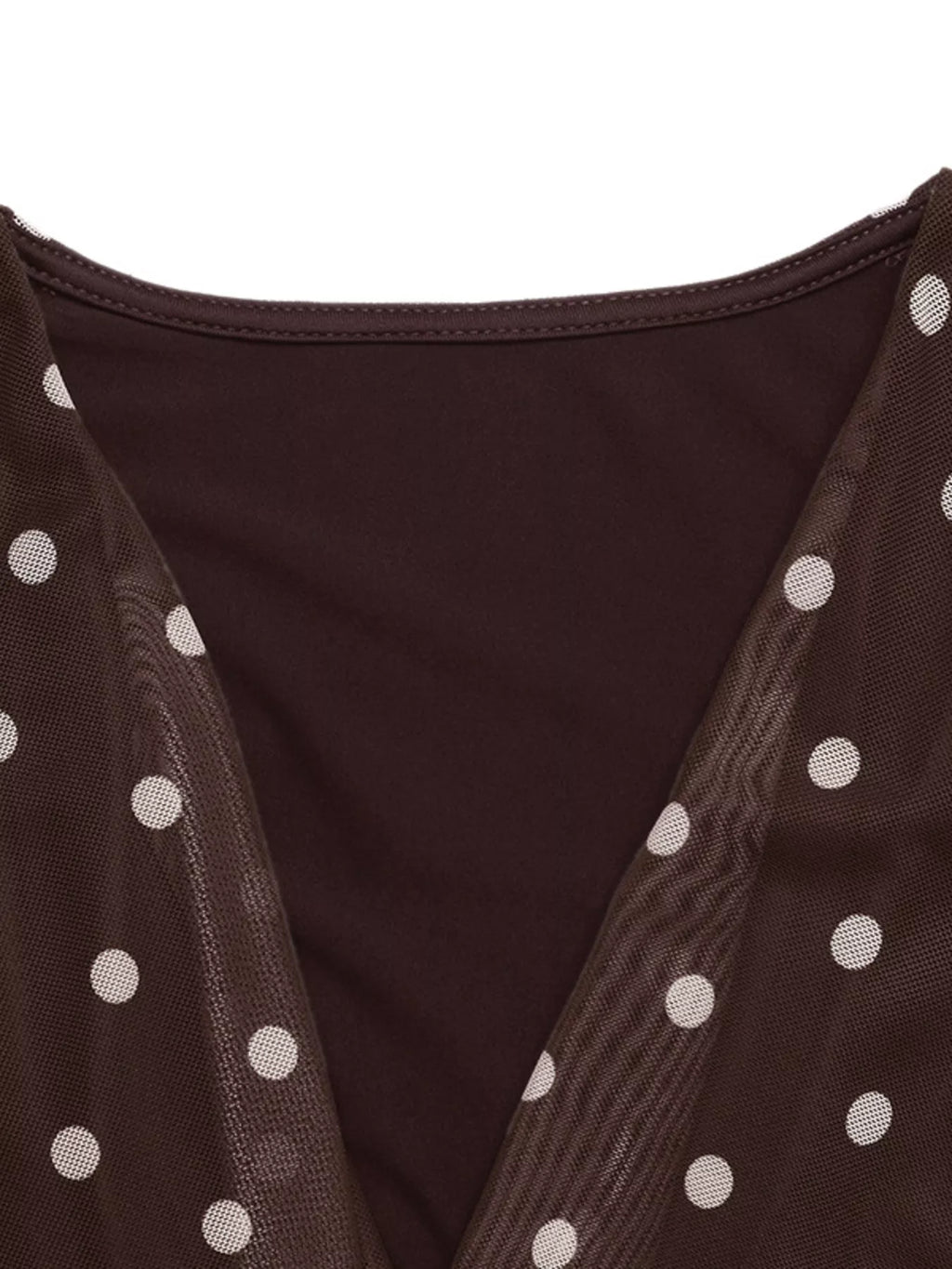 Polka Dot Cowl Bodysuit — view 8