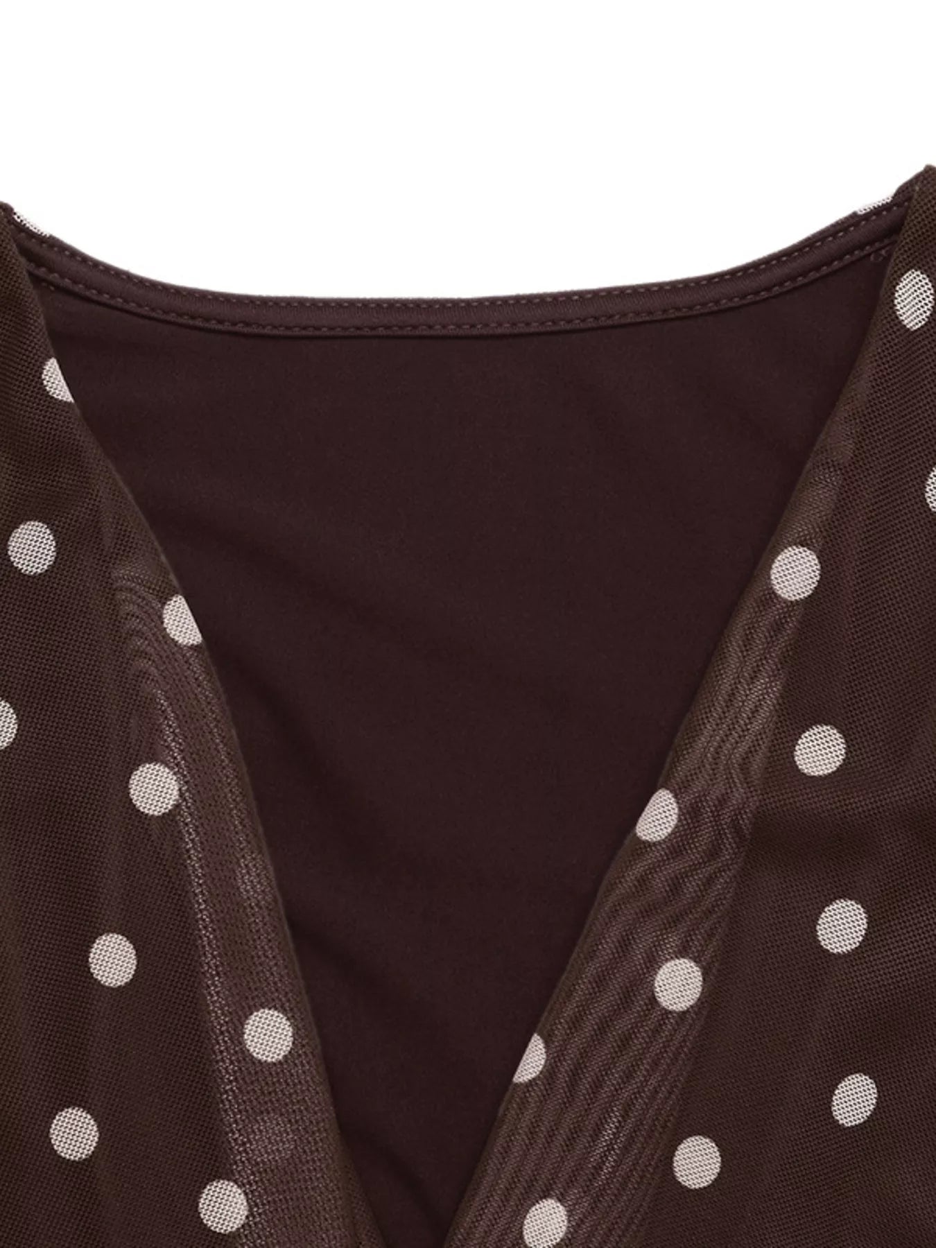 Polka Dot Cowl Bodysuit — view 8