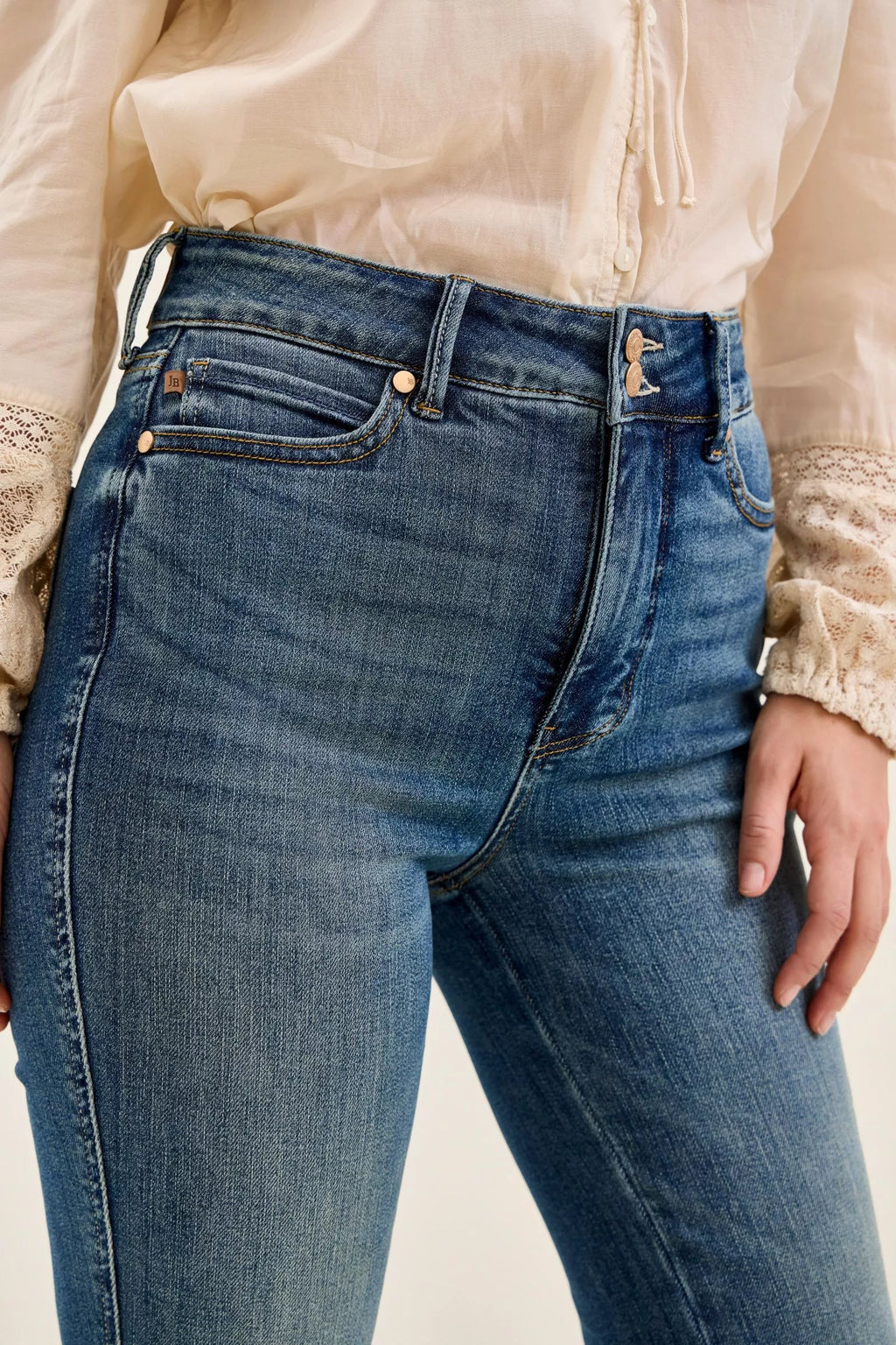 Tummy Control Flare Jeans — view 6