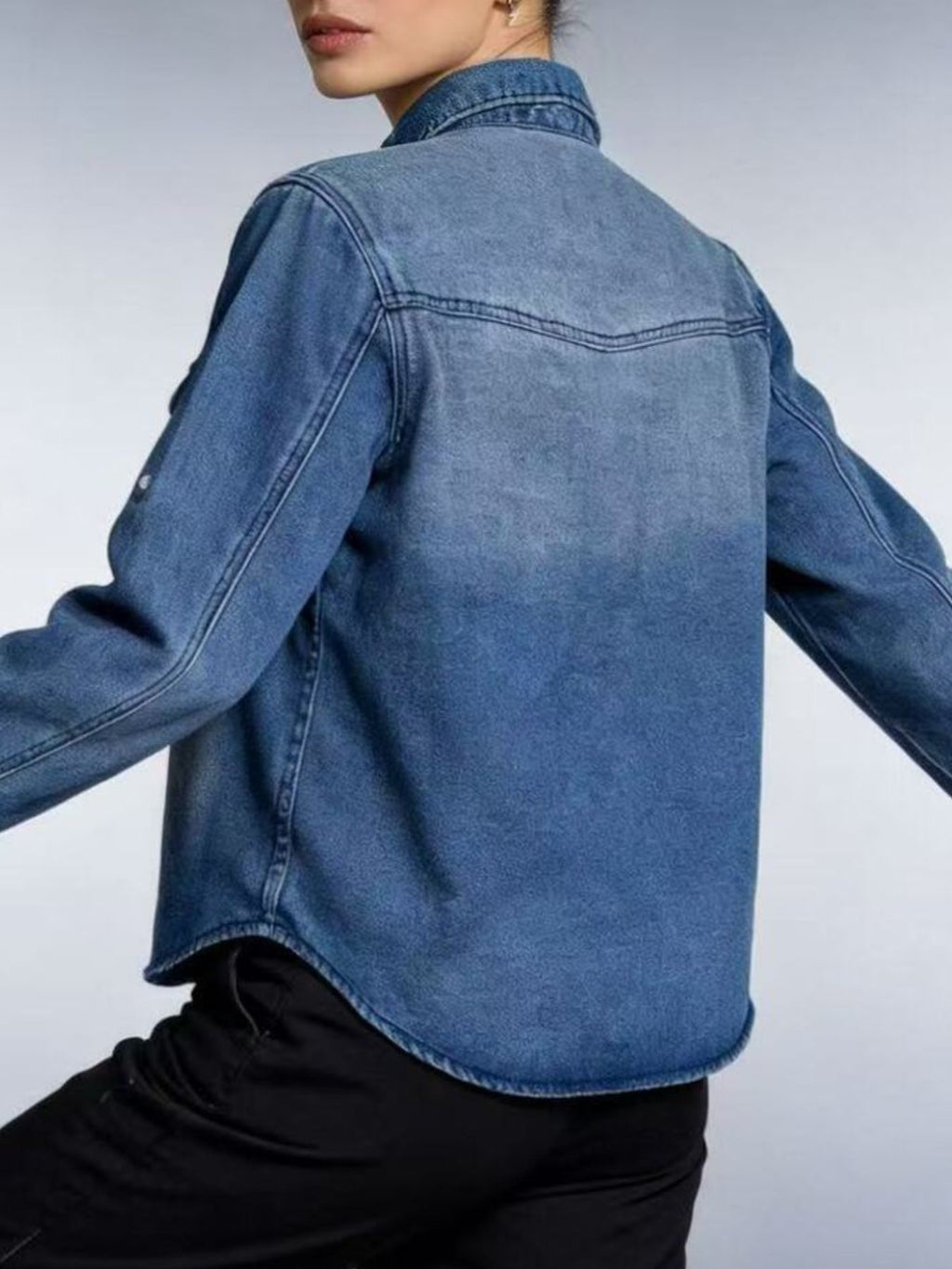 Western Style Denim Top — view 8