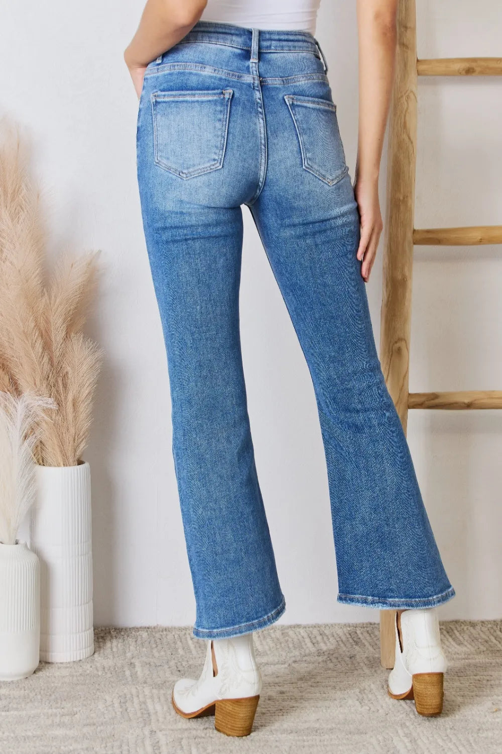 High Rise Ankle Flare Jeans — view 2