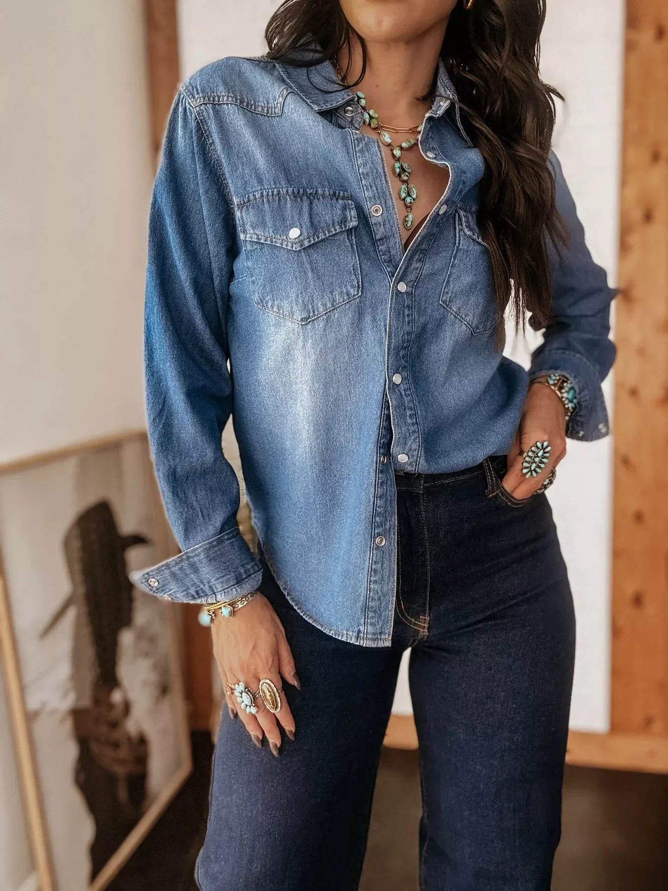 Washed Denim Shirt