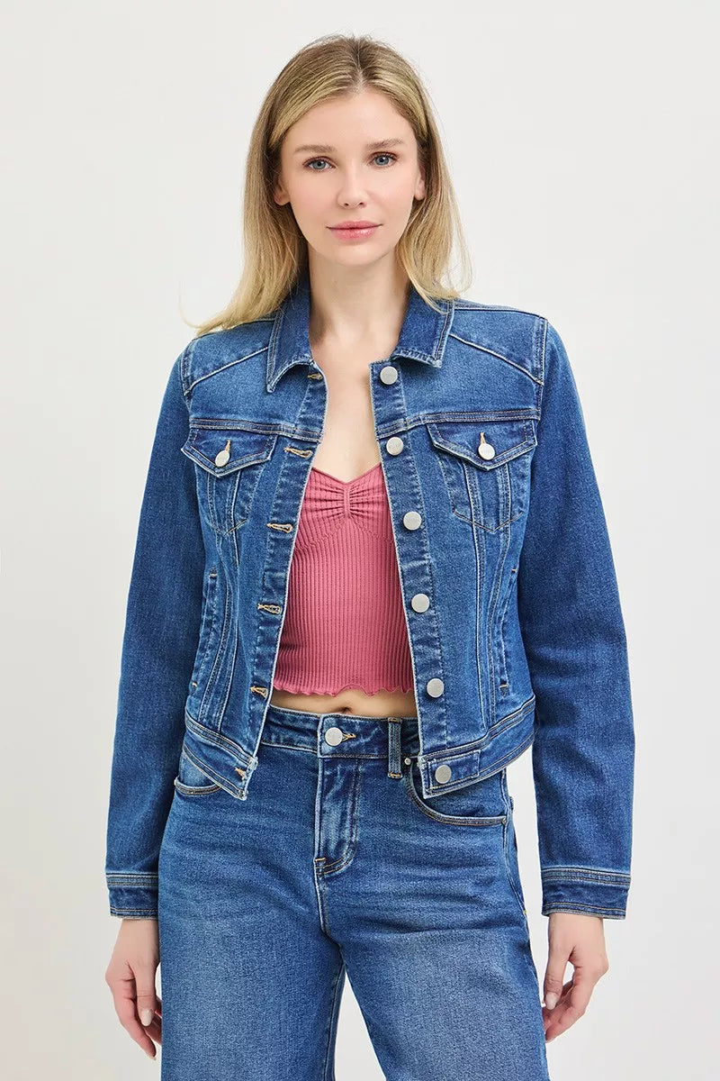 RISEN Fitted Denim Jacket — view 3