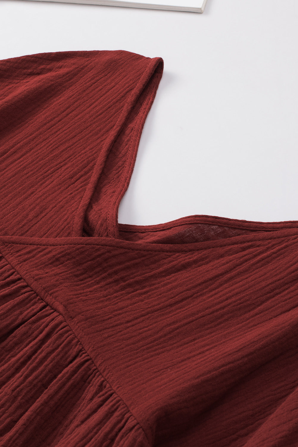 Dropped Shoulder V-Neck Blouse — view 24