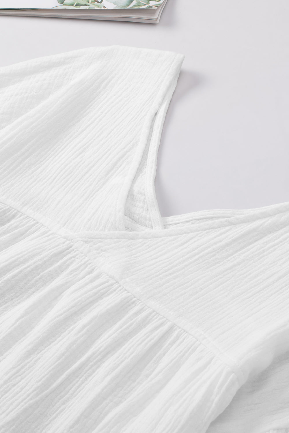 Dropped Shoulder V-Neck Blouse — view 13