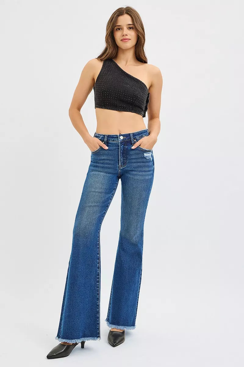 High Rise Flare Jeans — view 6