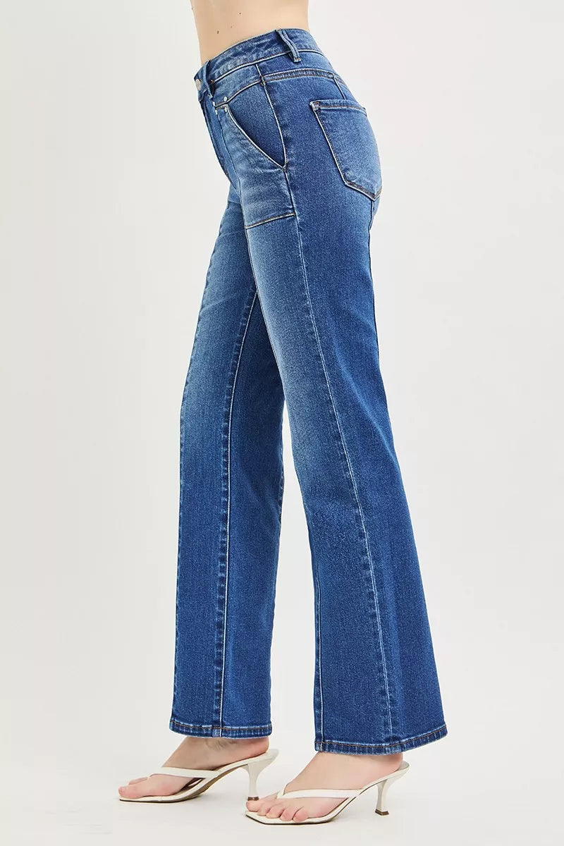 Patch Pocket Straight Jeans — view 4
