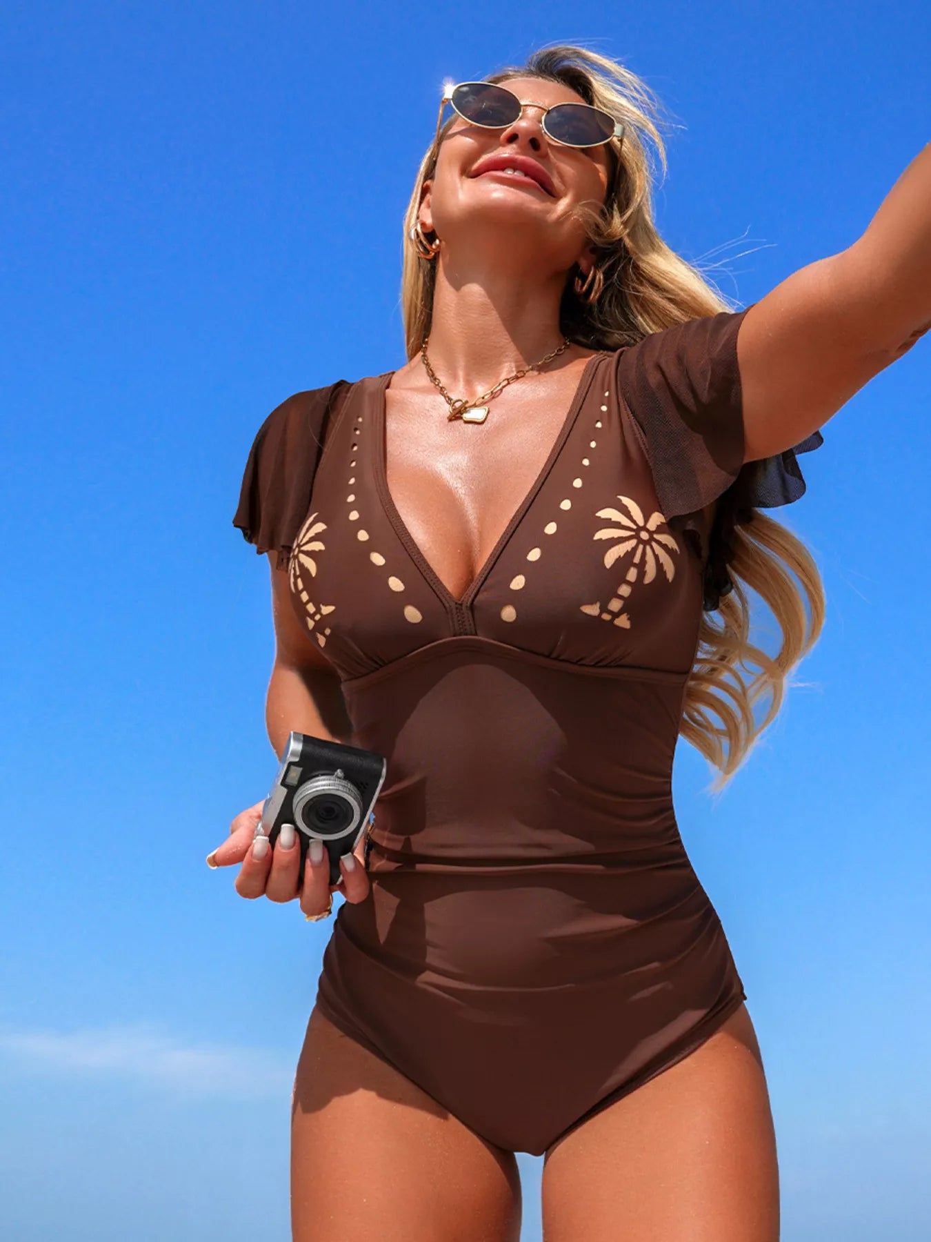 Ruffle Sleeve One-Piece — view 14