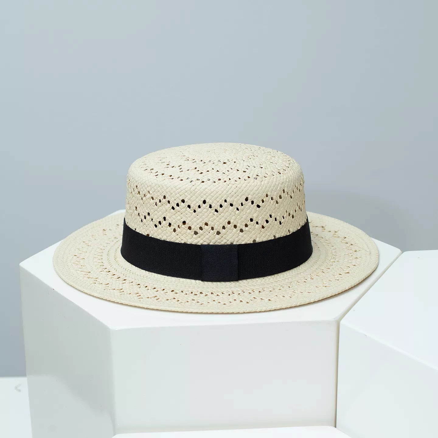 Woven Boater Hat — view 2