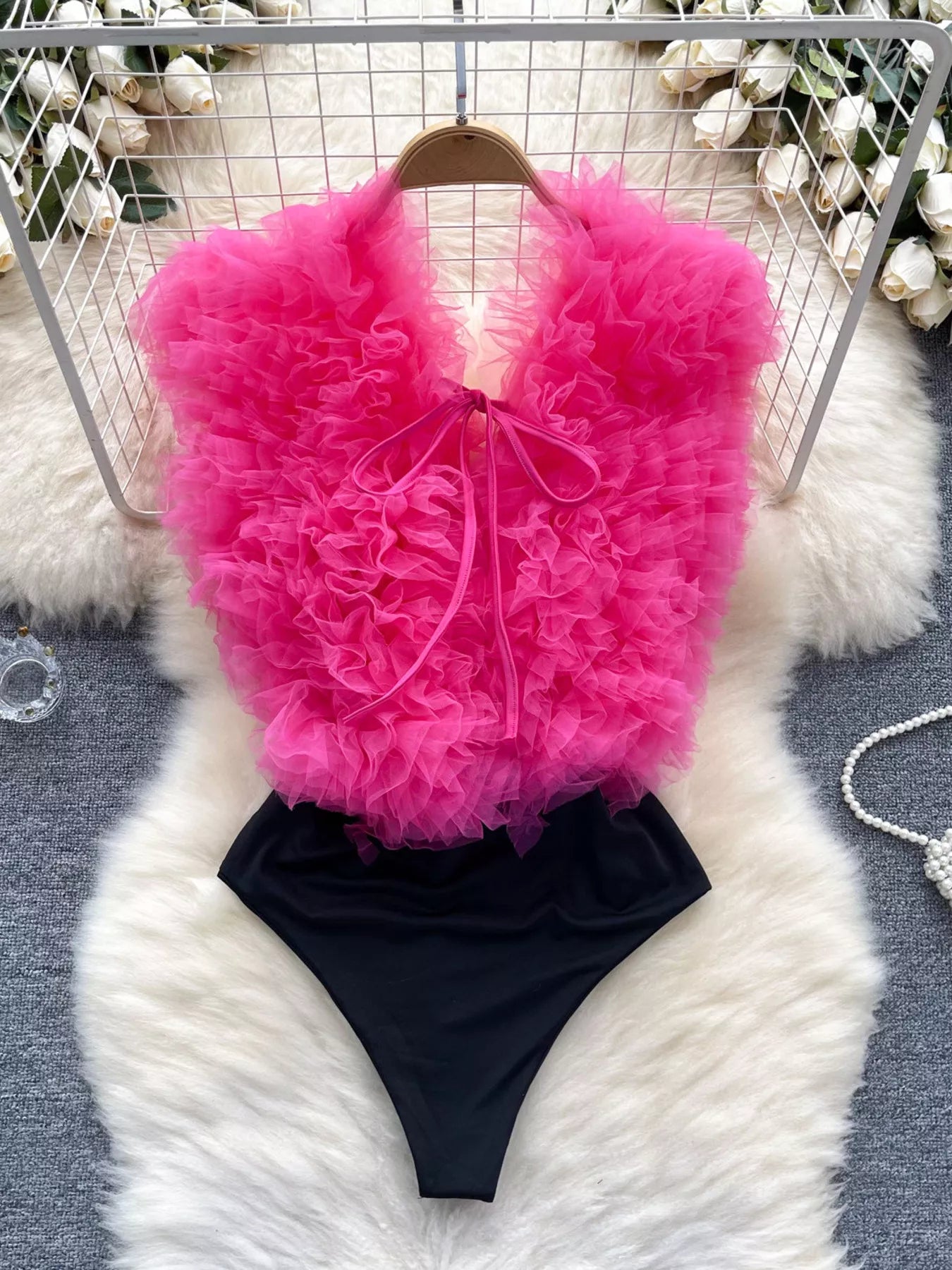 Ruffle Trim Bodysuit — view 7