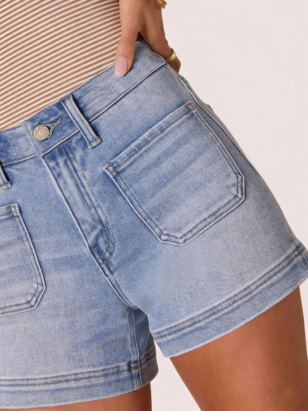High-Waist Pocketed Shorts — view 5