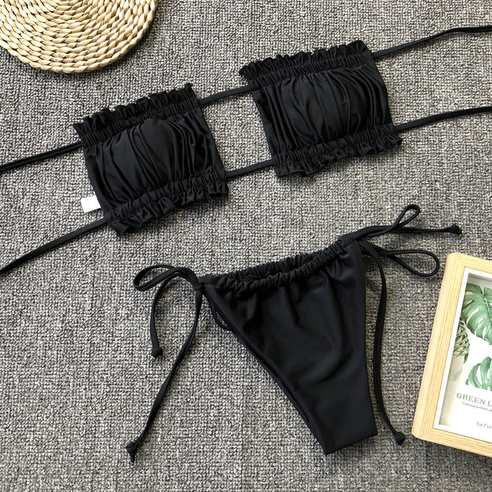 Frill Ruched Bikini — view 13
