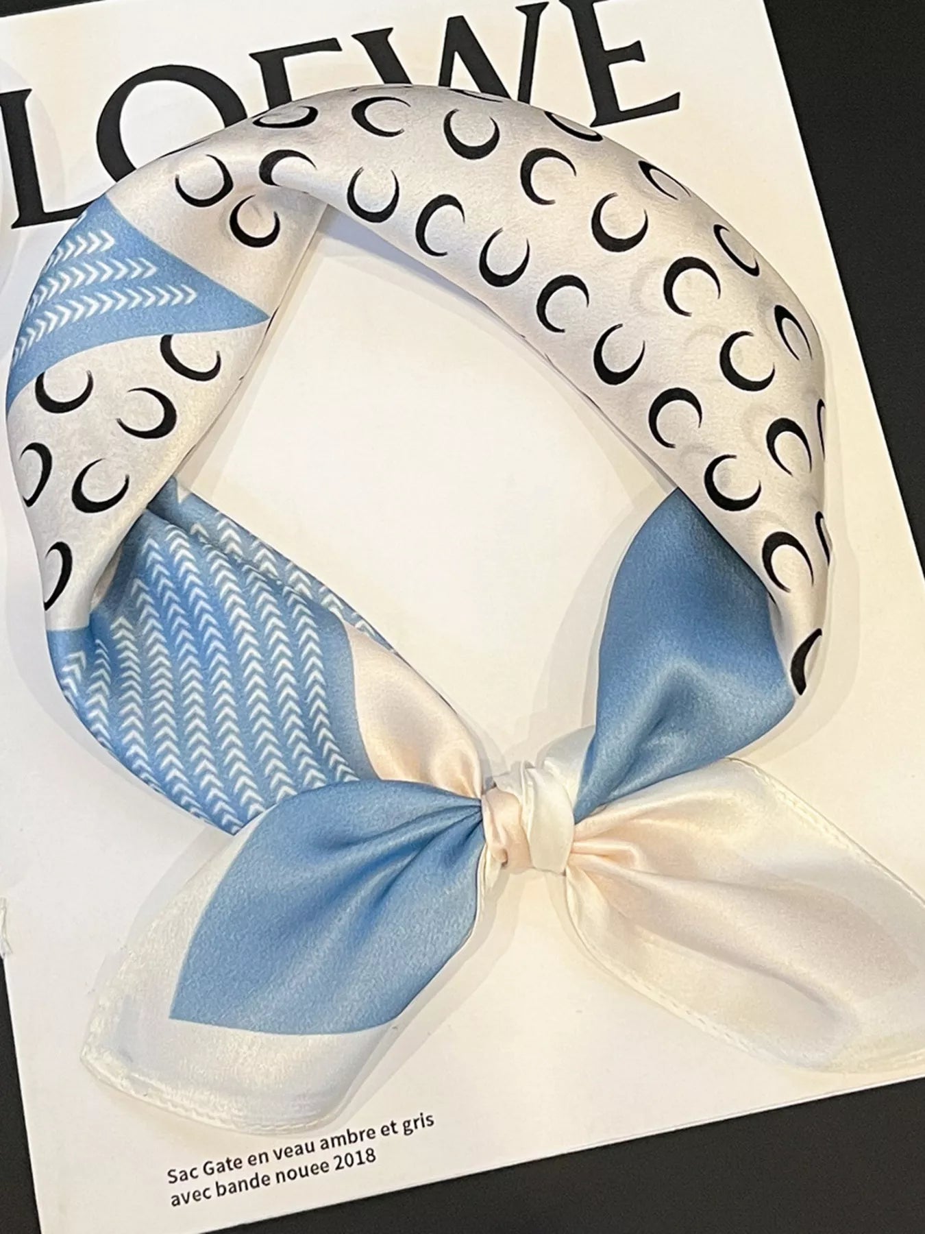 Printed Silk Scarf — view 6