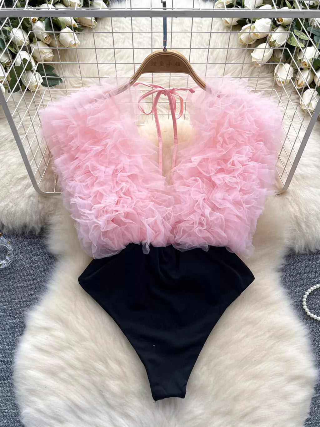 Ruffle Trim Bodysuit — view 2