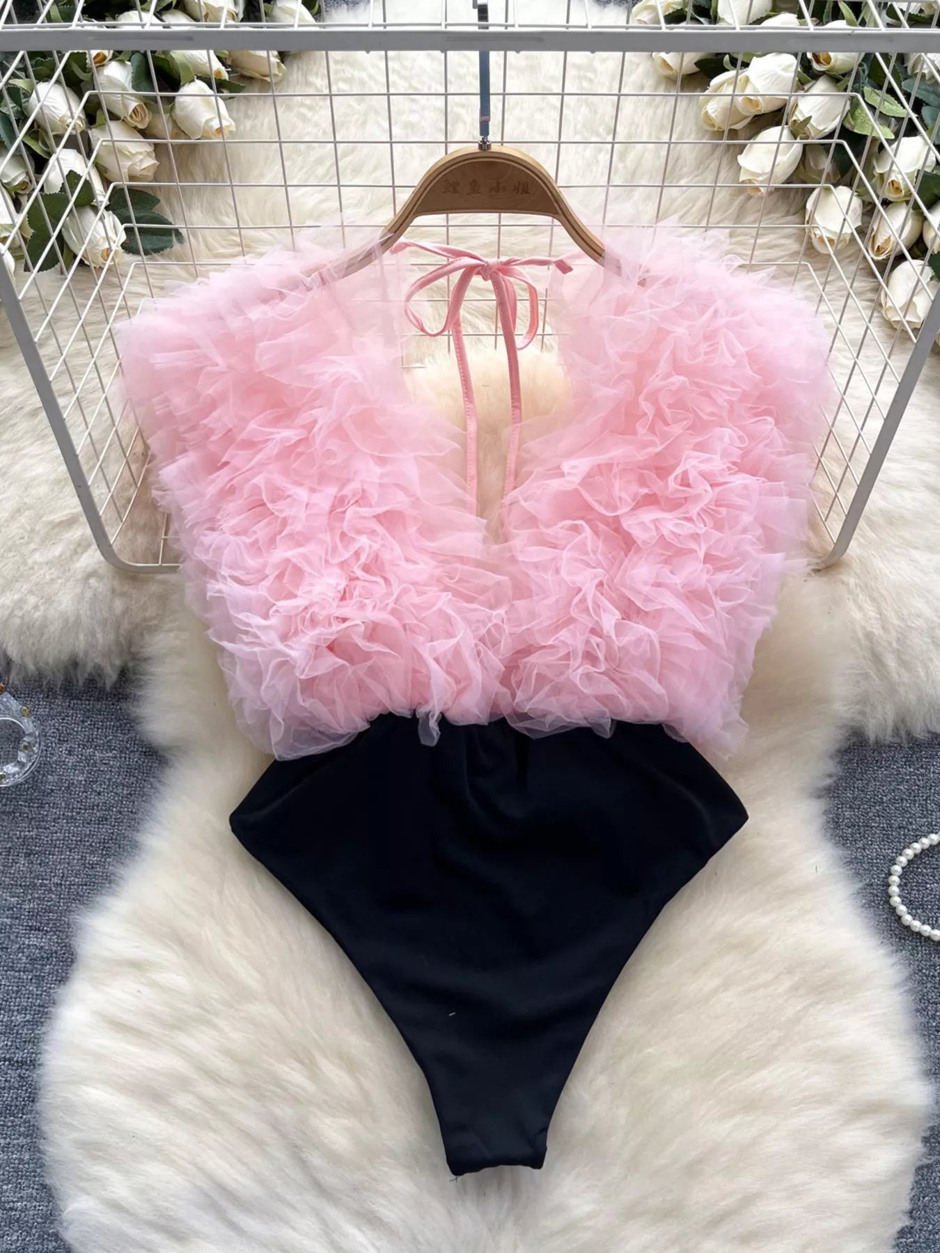 Ruffle Trim Bodysuit — view 2