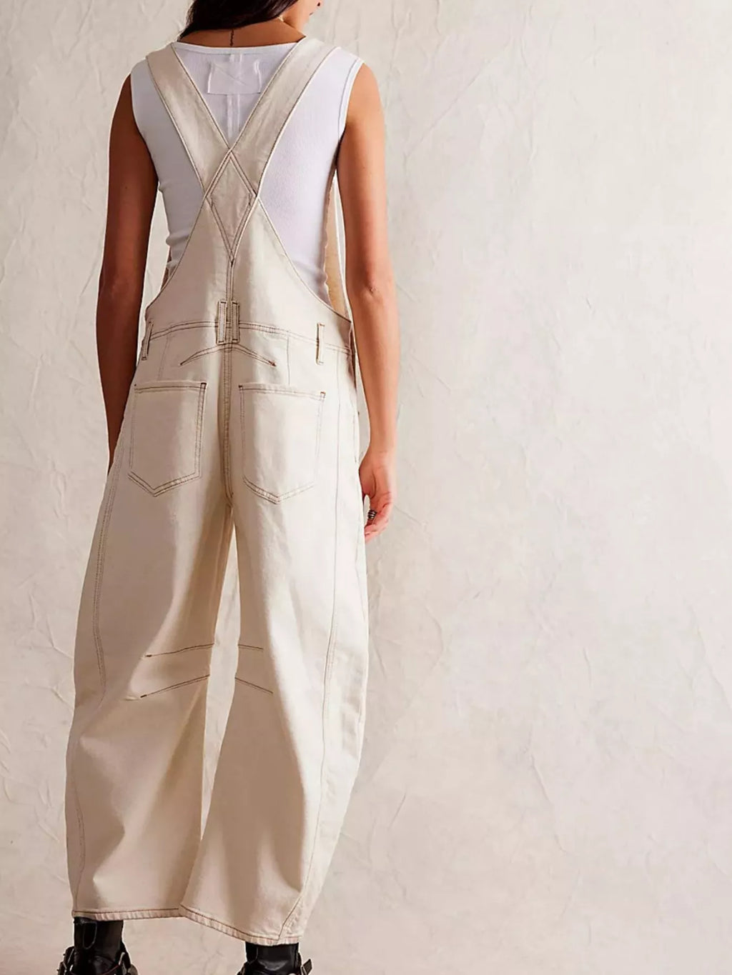 Wide Strap Denim Overalls — view 17
