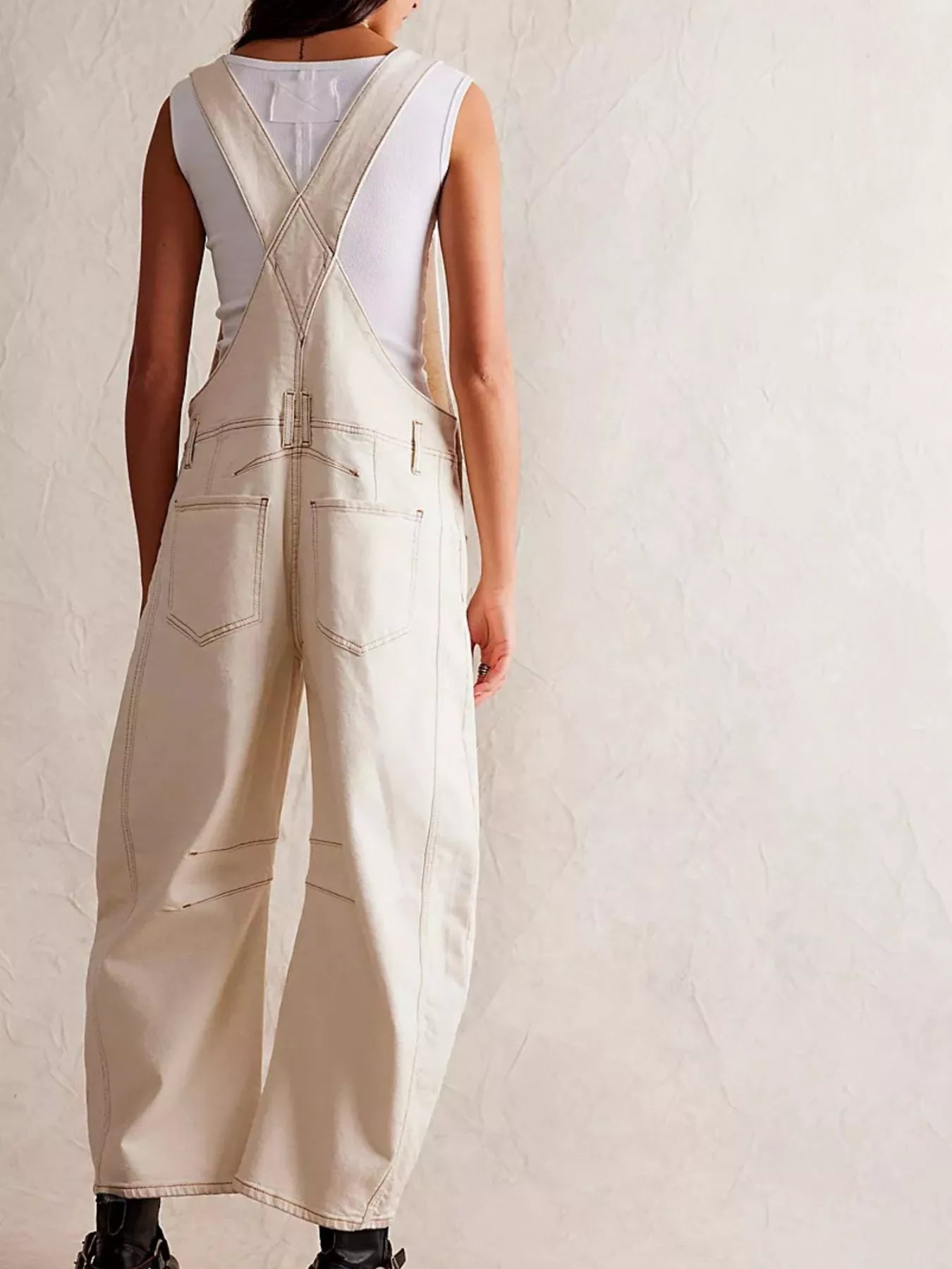 Wide Strap Denim Overalls — view 17