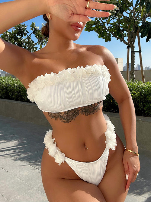 Applique Tie-Back Bikini