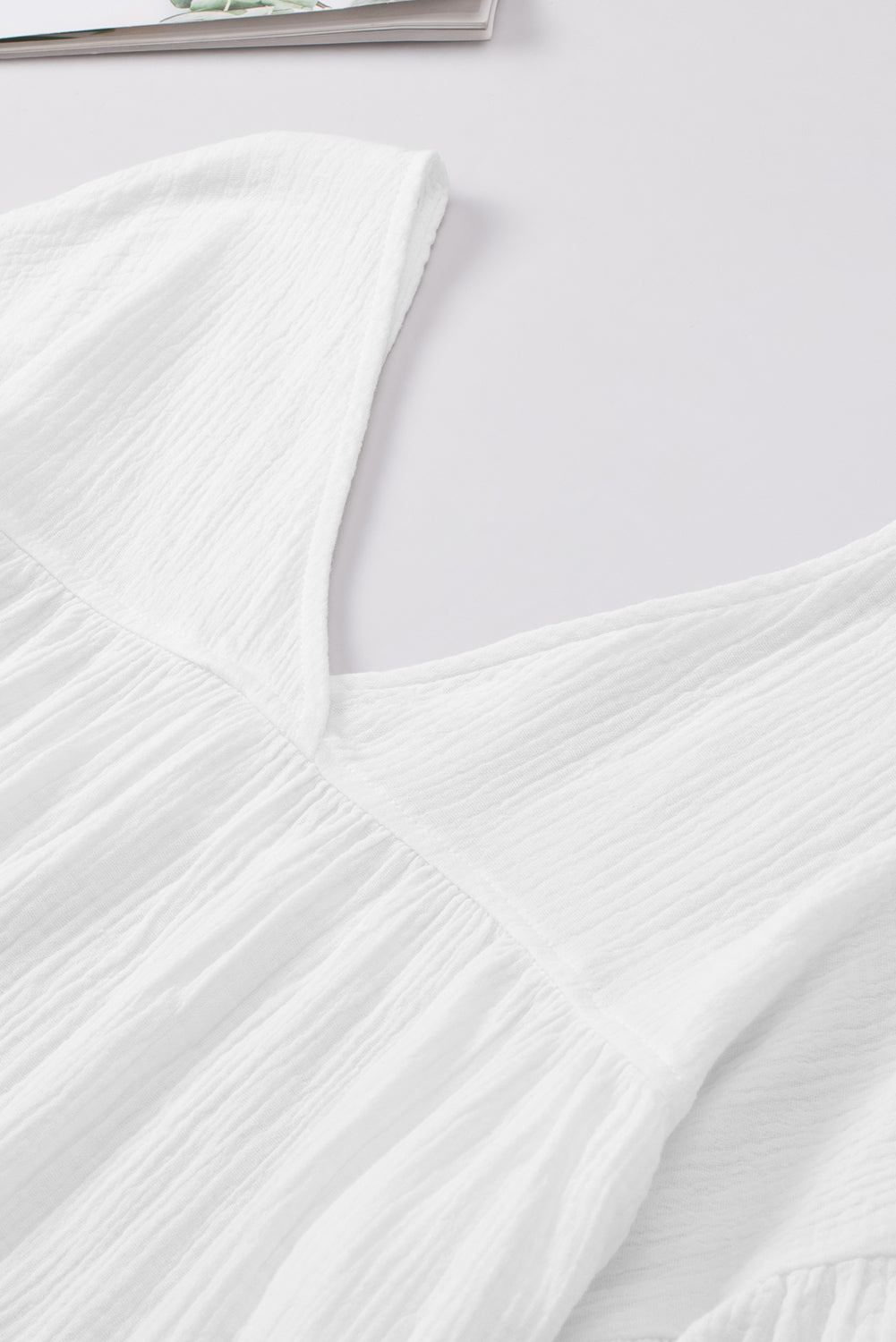 Dropped Shoulder V-Neck Blouse — view 16