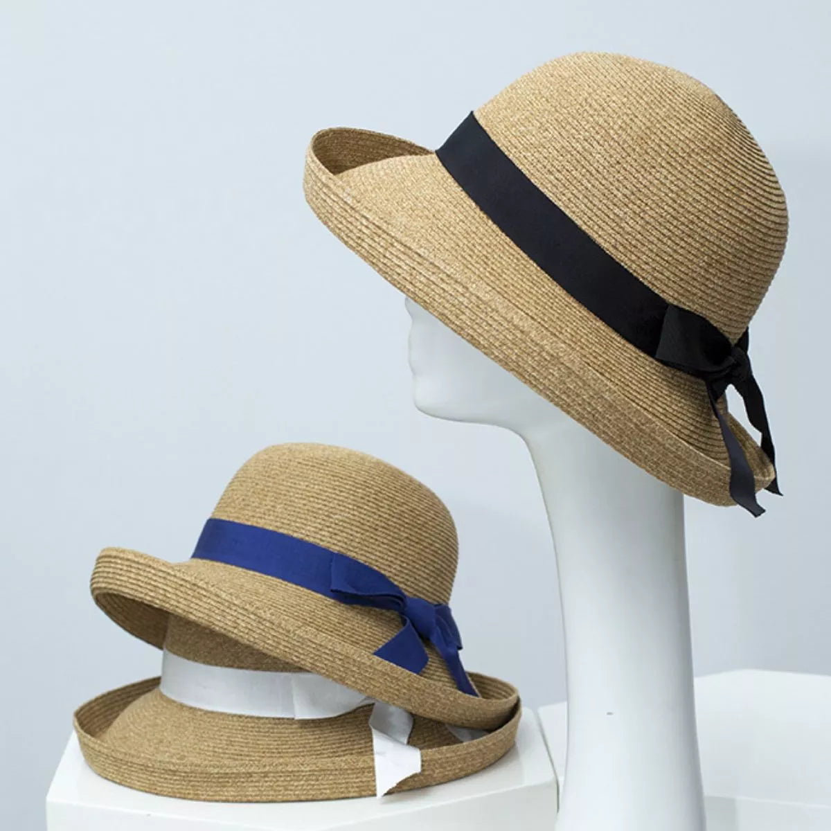 Ribbon Accent Sun Hat