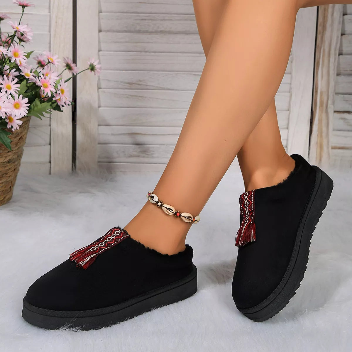 Round Toe Platform Slippers — view 17