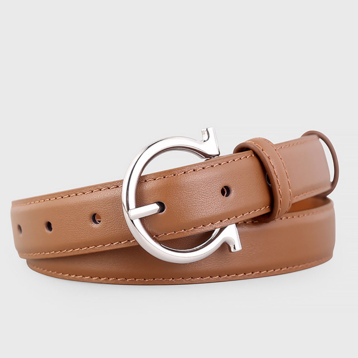 Buckle Leather Belt — view 4