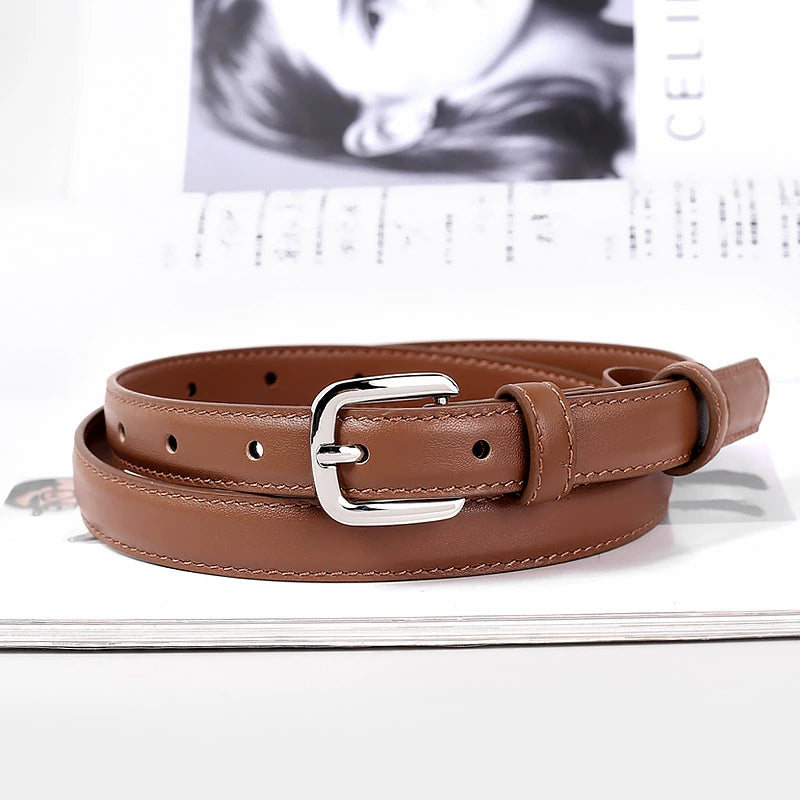Skinny Classic Silver Belt — view 3