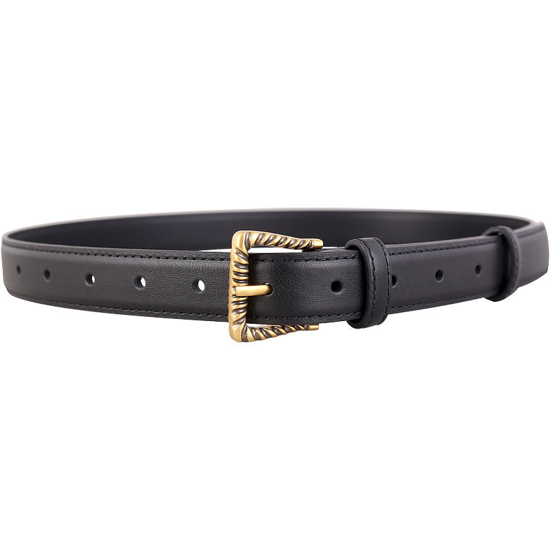 Textured Gold Buckle Belt — view 3