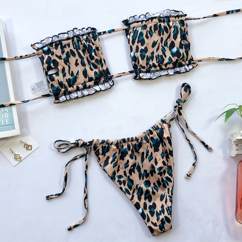 Frill Ruched Bikini — view 9