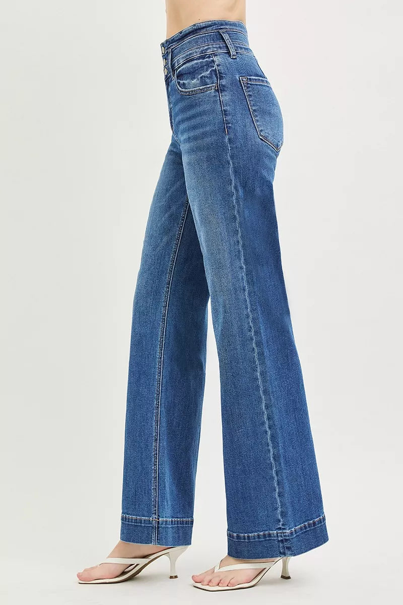 Wide Band Wide Leg Jeans — view 4