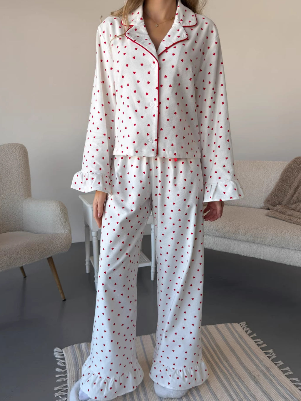 Heart Print Lounge Set — view 2