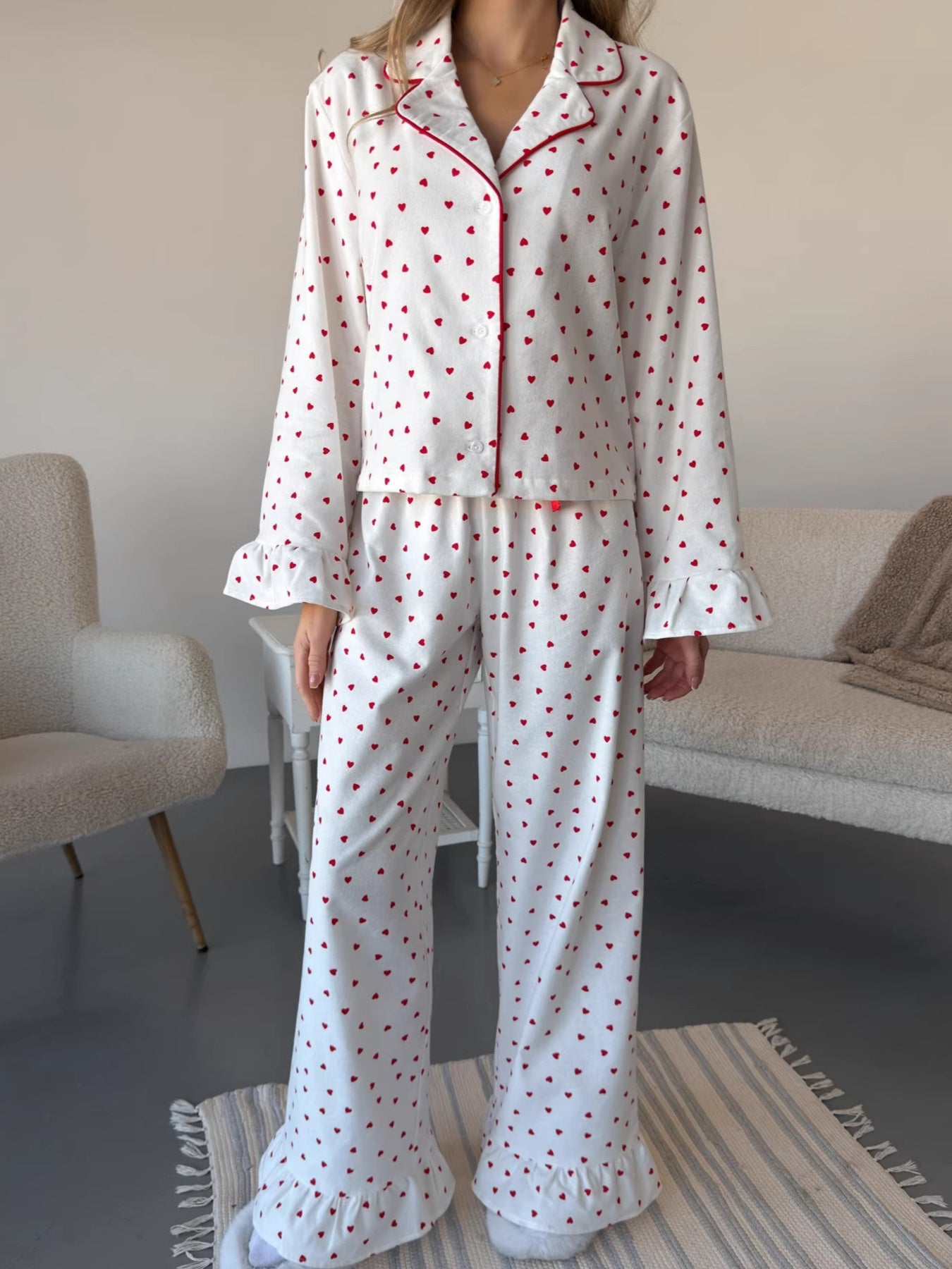 Heart Print Lounge Set — view 2