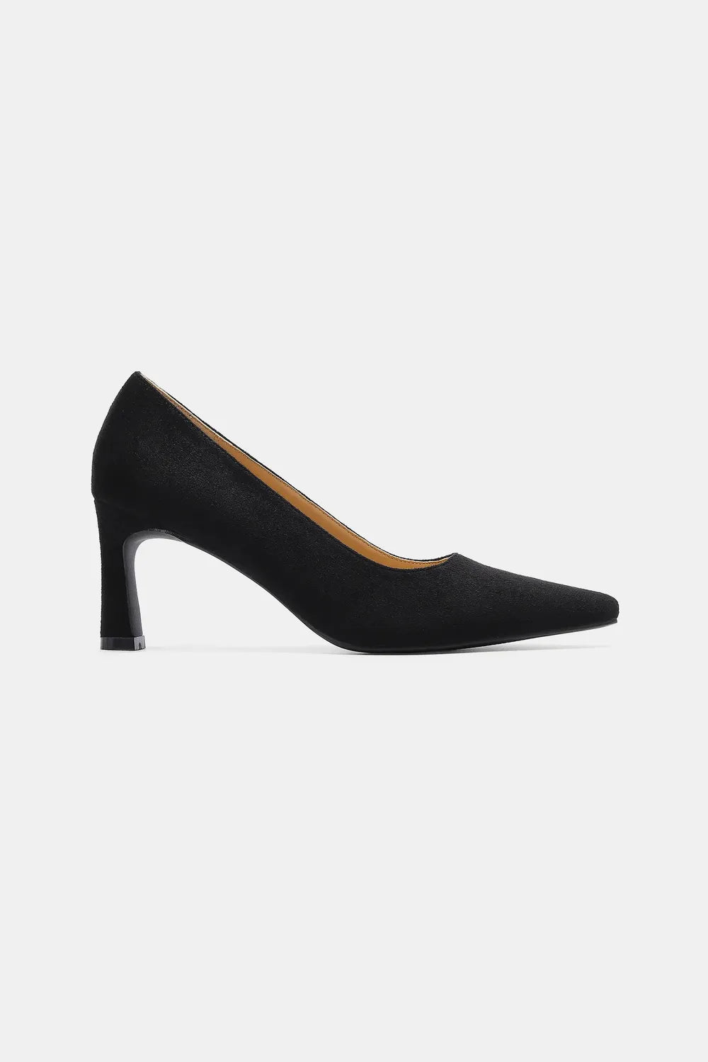 Faux Suede Point Toe Pumps — view 4