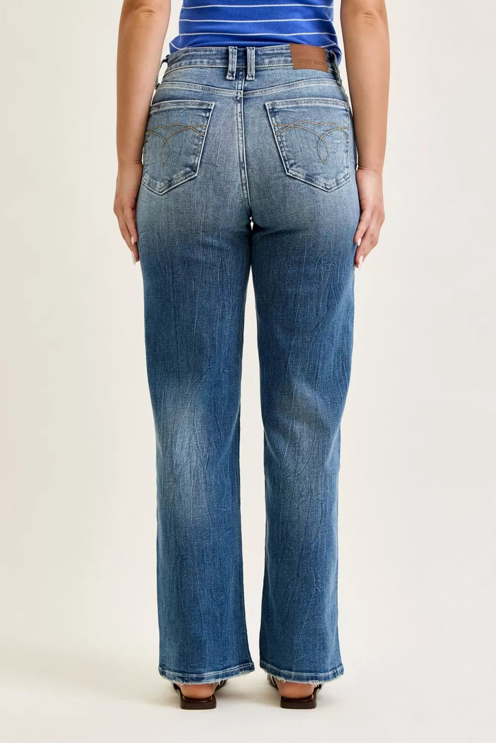 90s Mid Rise Straight Jeans — view 4