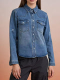 Western Style Denim Top