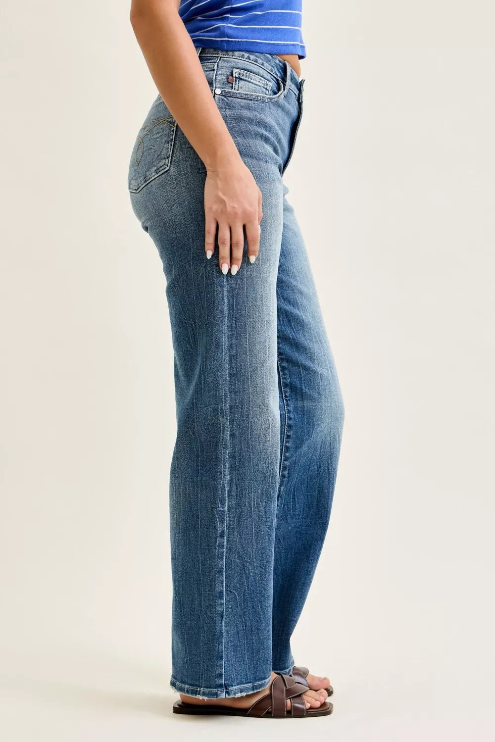 90s Mid Rise Straight Jeans — view 2