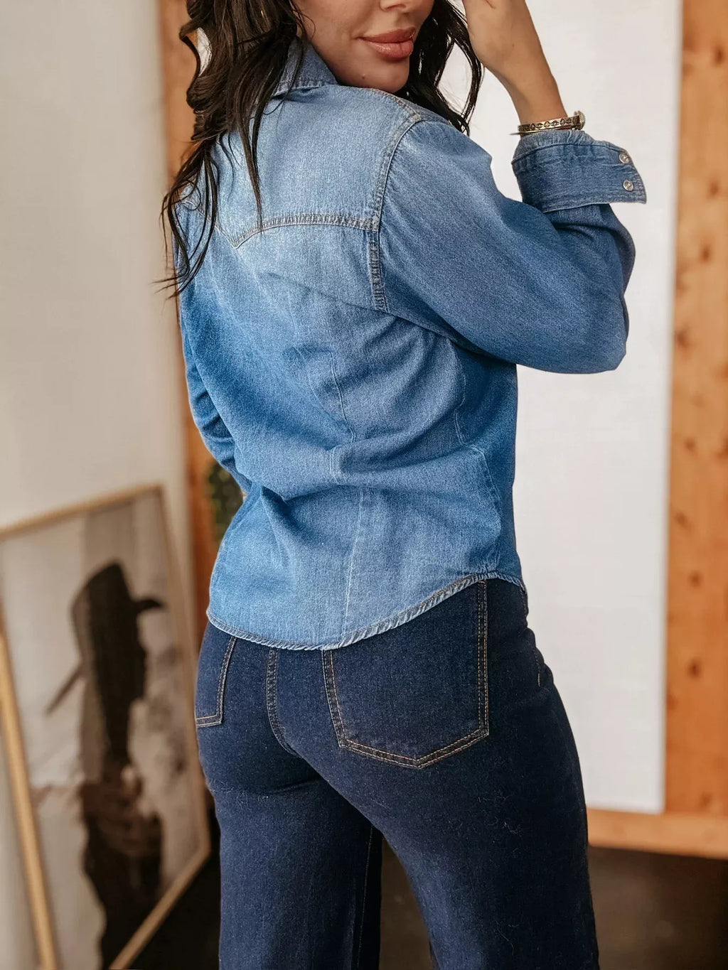 Washed Denim Shirt — view 2