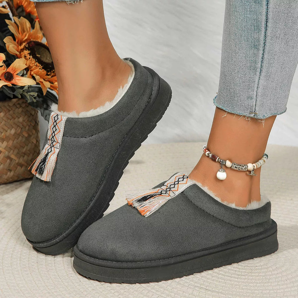 Round Toe Platform Slippers — view 4