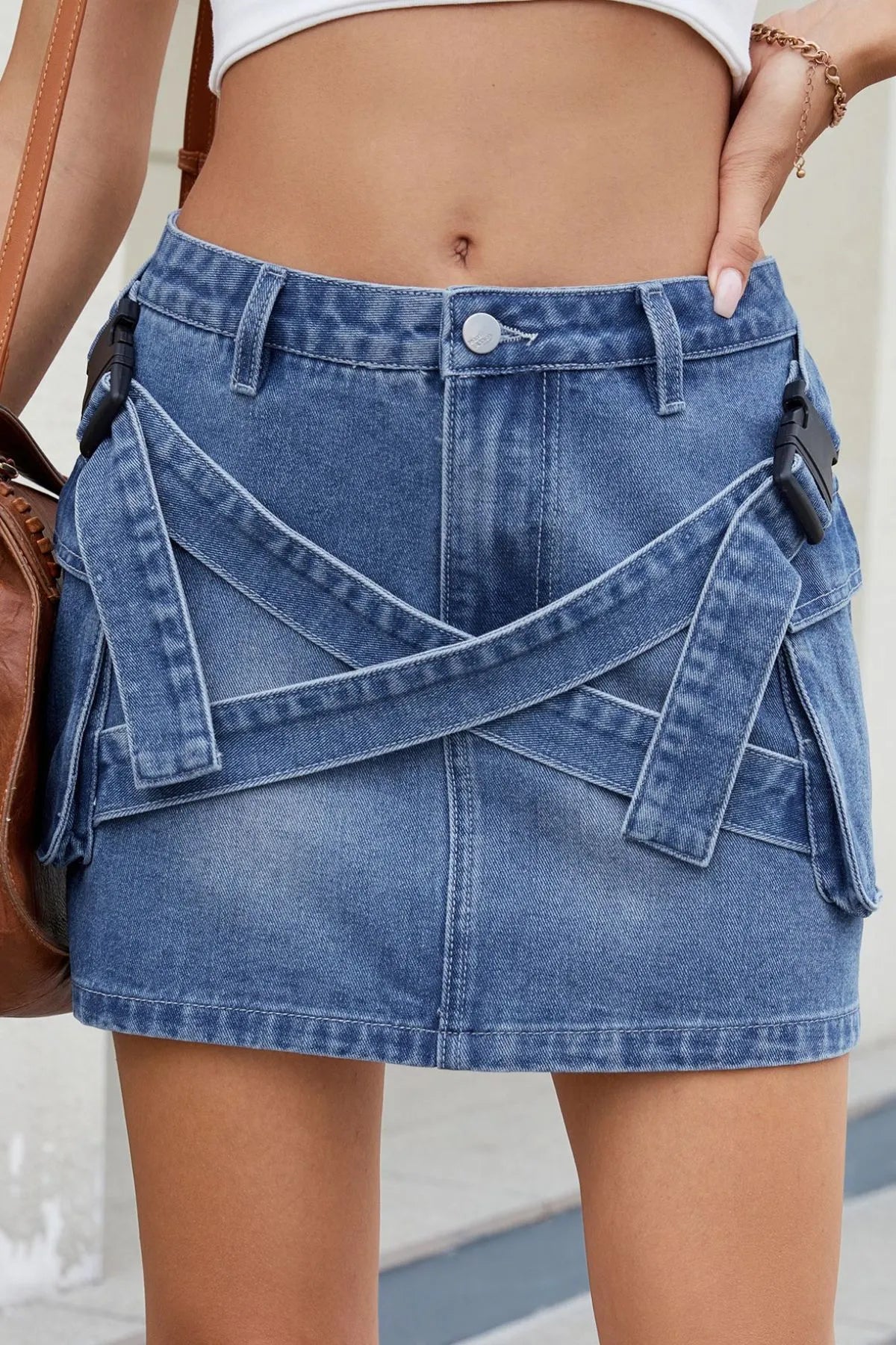 Criss-Cross Mini Skirt — view 5