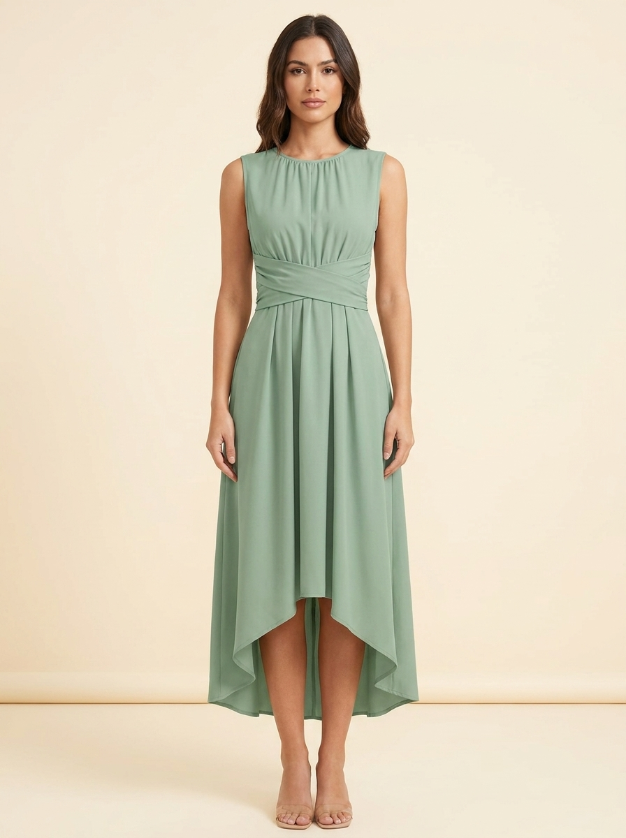 High-Low A-Line Dress — Front