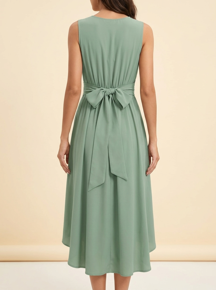 High-Low A-Line Dress — Back