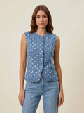 Polka Dot Vest Top - view 1