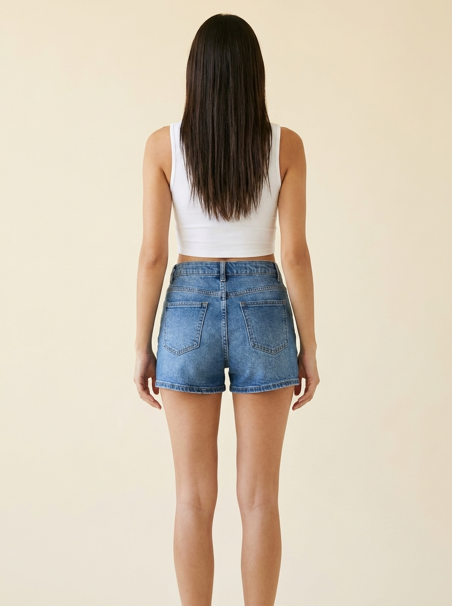 RISEN Tie-Up Shorts back view