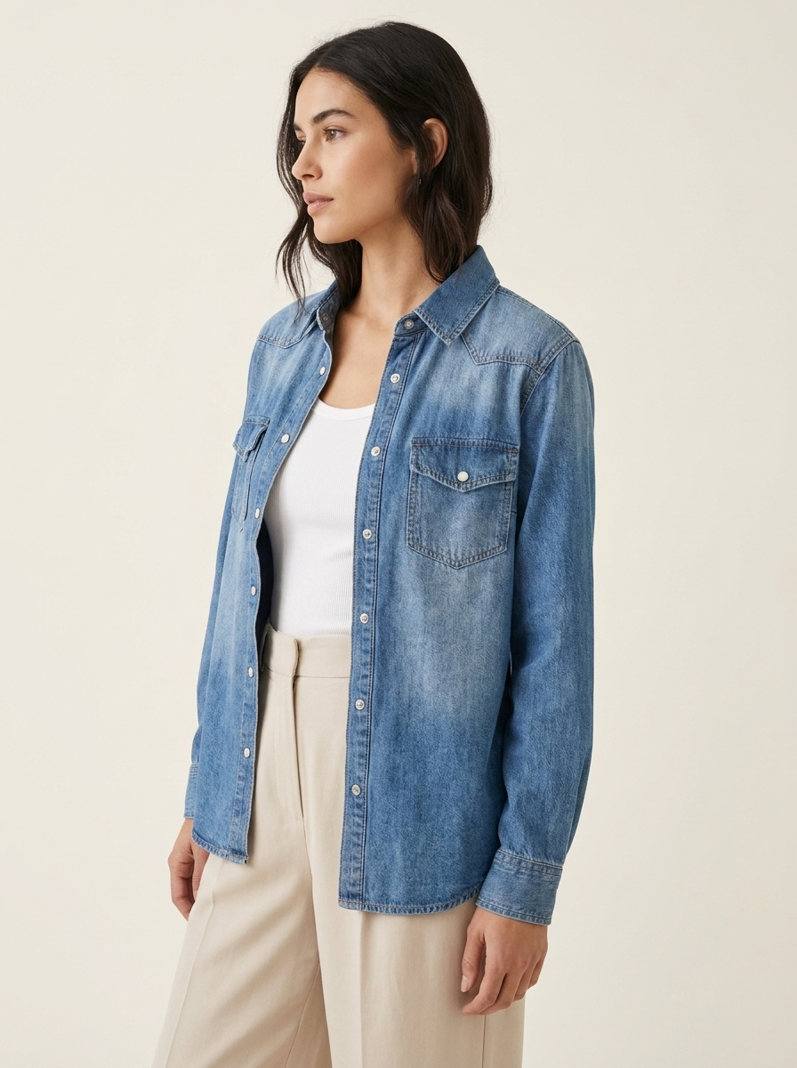 Washed Denim Shirt - view 2