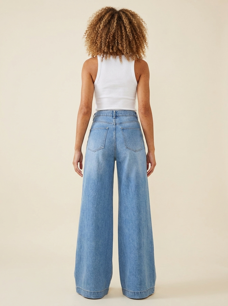 High Waist Wide Leg Jeans - view 3