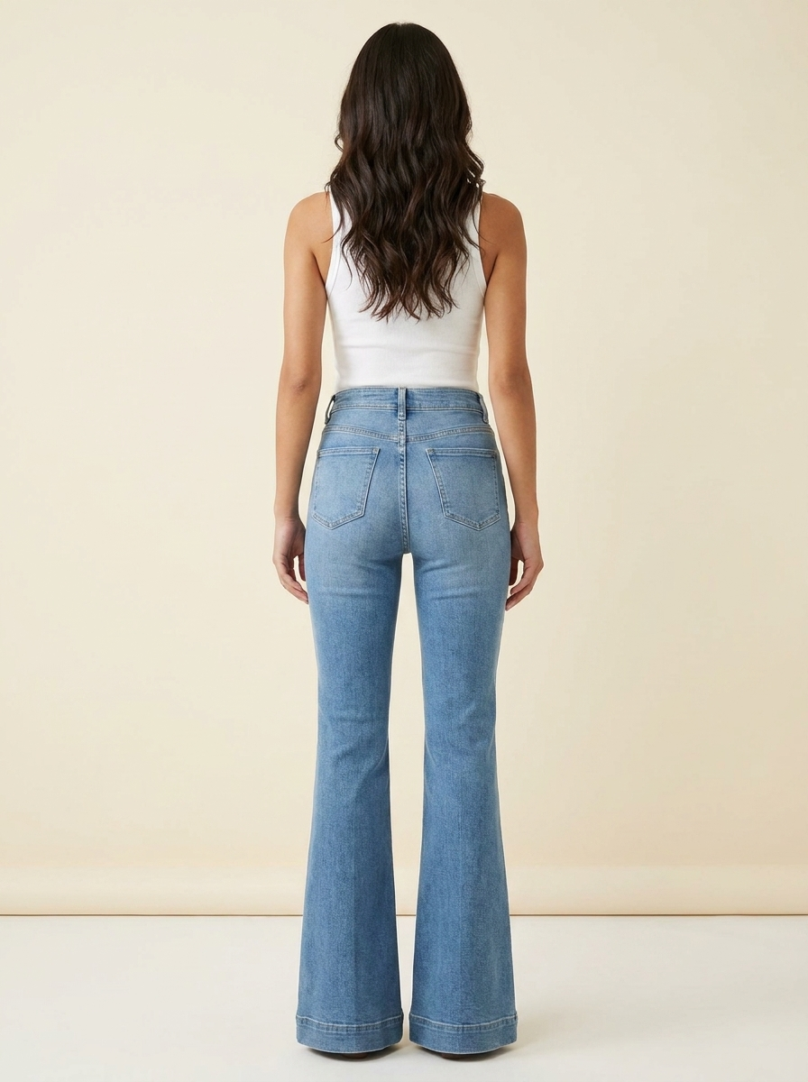 High Waist Flare Jeans - view 3