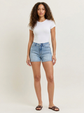 Judy Blue Slim Shorts — Front