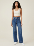 Wide Band Wide Leg Jeans Dark view 1
